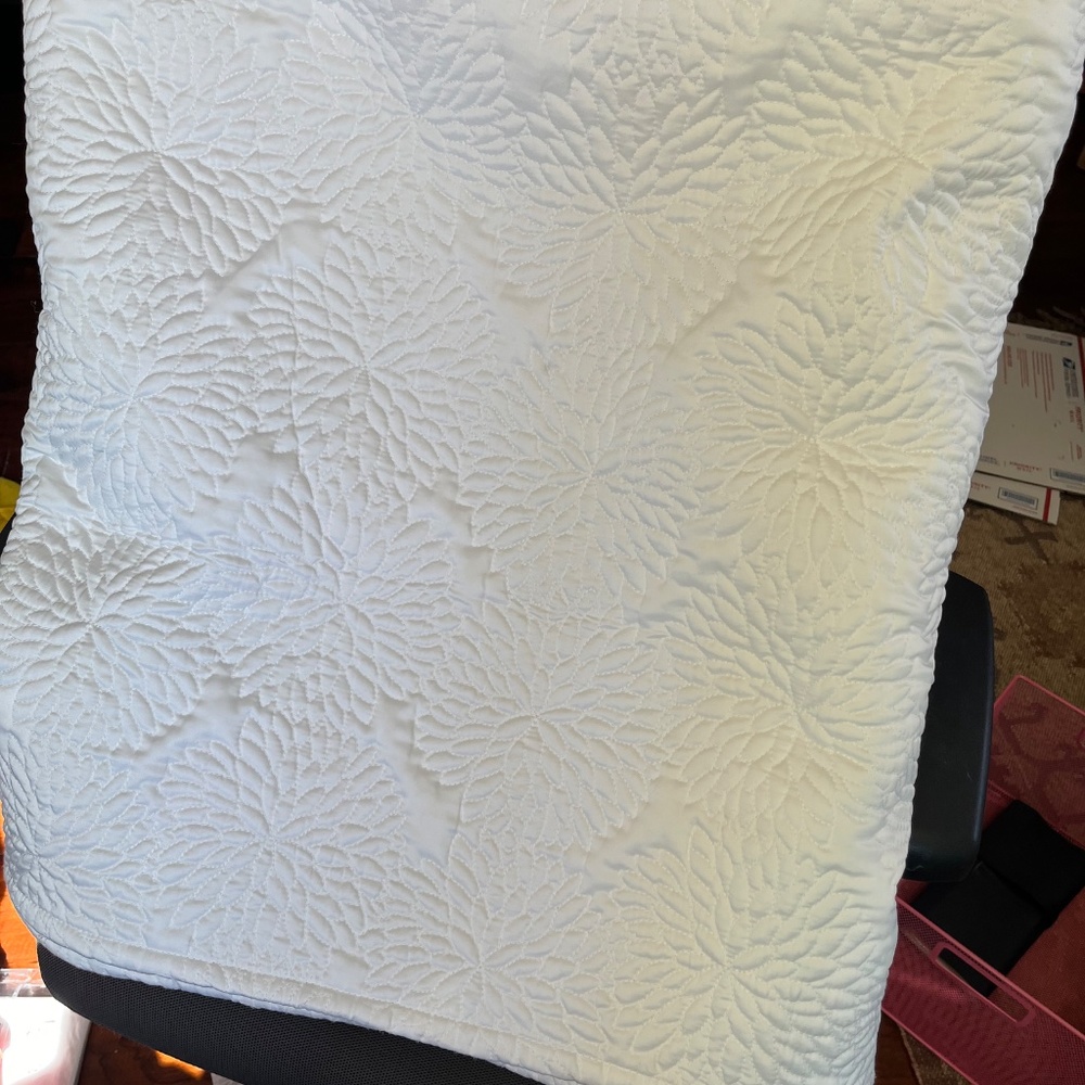 DKNY White King Size Quilt and Shams